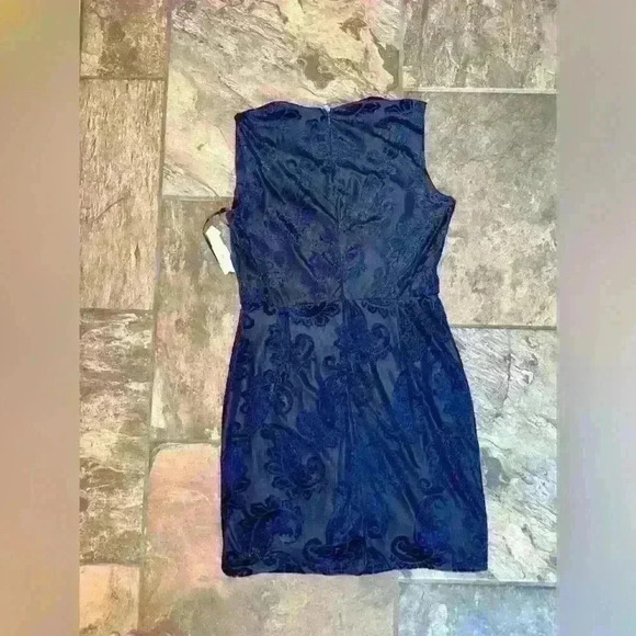 NWT Aqua Womens Velvet Cocktail Mini Dress Size Large - Picture 9 of 10